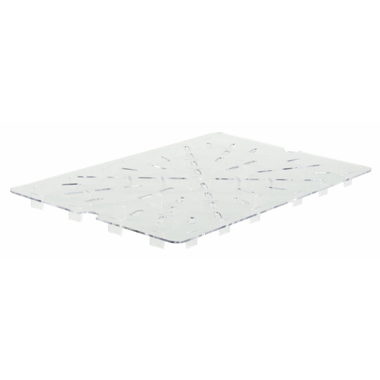 Winco PFSF-DS - Drain Shelf for PFSF & PFFW series, 13" x 21-1/8", Clear, PC, NSF