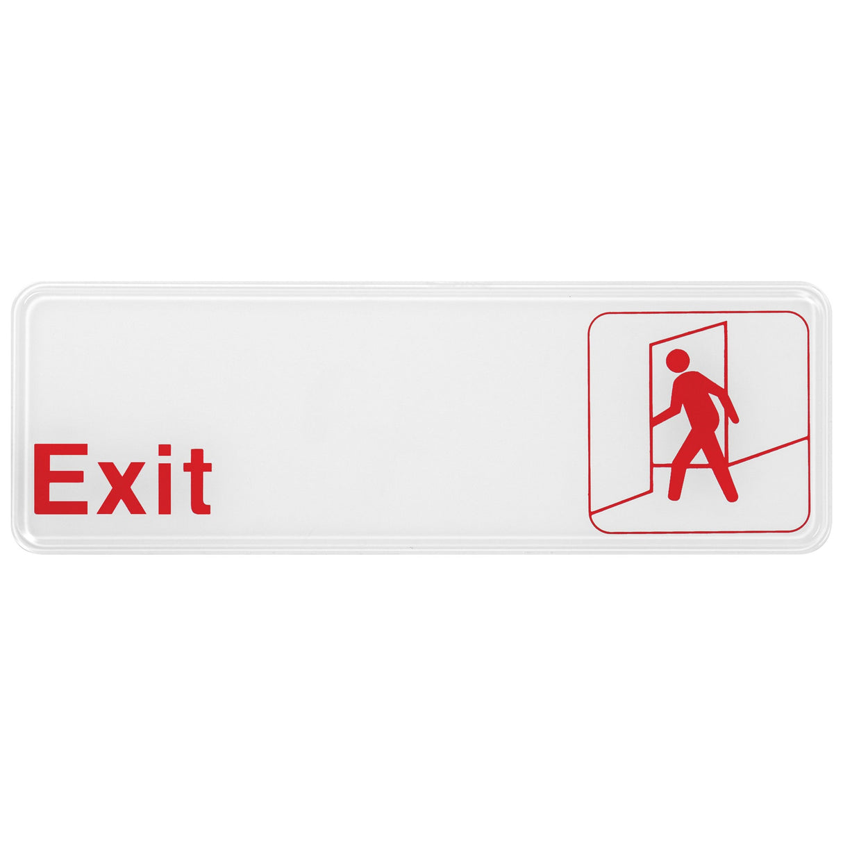 Winco SGN-381W - Information Signs, 9"W x 3"H - SGN-381W - Exit