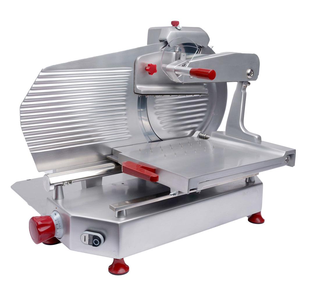 Omcan 13" Blade Horizontal Belt-Driven Meat Slicer