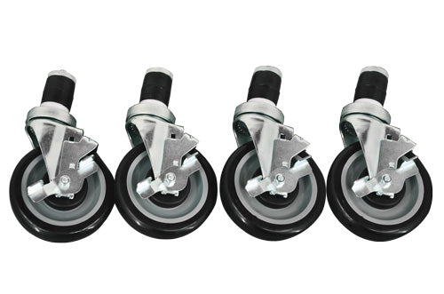 Omcan 14395 - 5" Caster with Brake for Worktables, Equipment Stands and Steam Tables