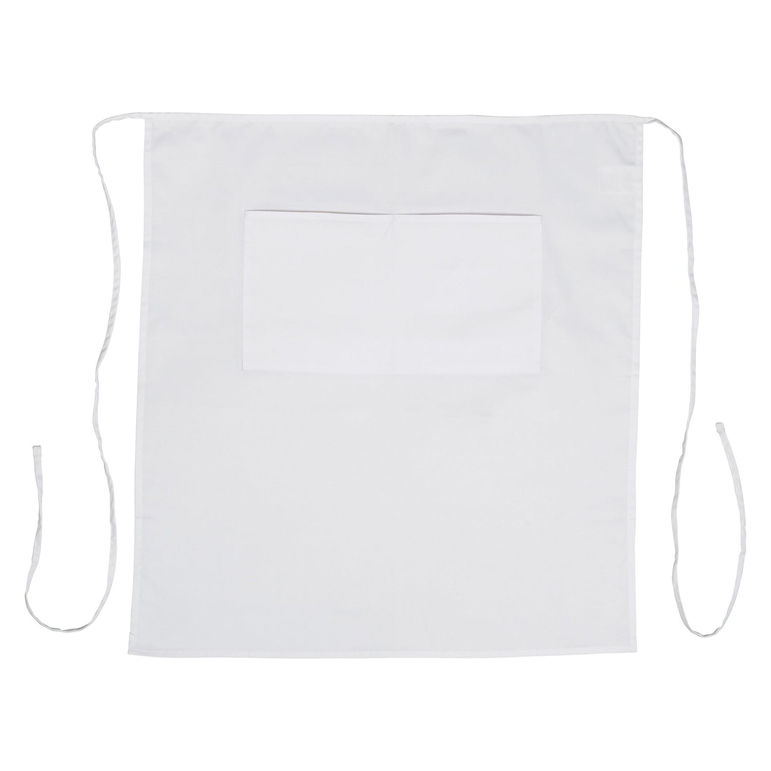Winco WA-3129WH - Bistro Full Length Apron - White