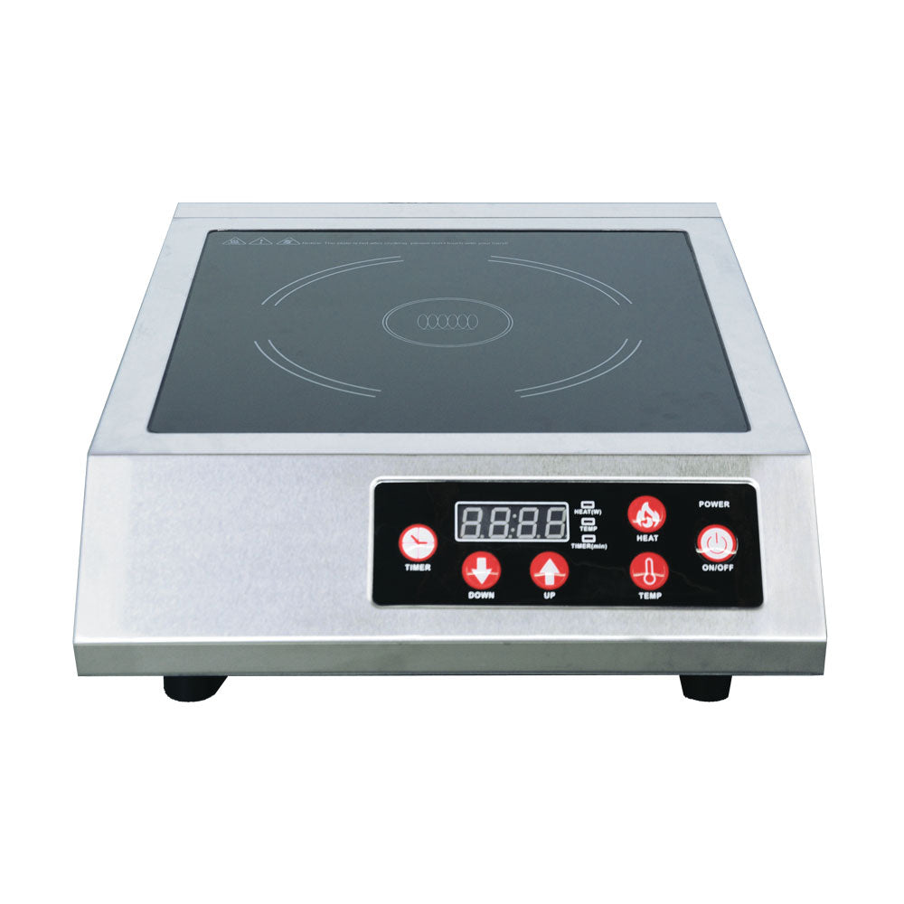 Omcan 3.5 kW Stainless Steel Commercial Countertop Induction Cooker