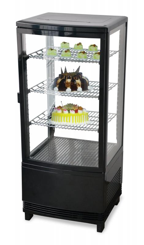 Omcan 17" Countertop Refrigerated Display Case with 2.80 cu.ft/78 L capacity – Single Door