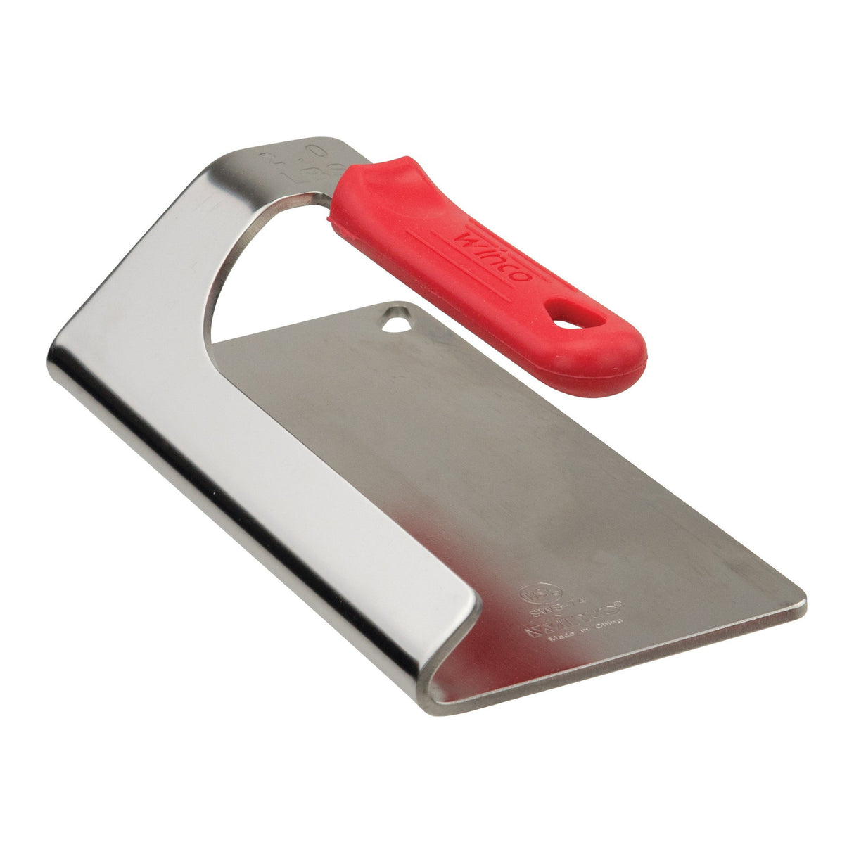 Winco SWS-74 - One-Piece 18/8 Stainless Steel Steak Weight with Silicone Sleeve, 2-lbs