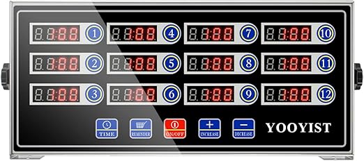 VRS 12 Channel Kitchen Timers for Commercial Kitchen - JSQ012