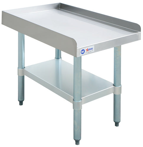 Omcan 30″ x 18″ Stainless Steel Equipment Stand with Galvanized Undershelf and Legs