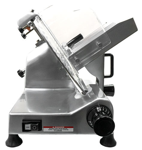 Omcan 12″ Belt-Driven Meat Slicer – 0.33 HP, 110 V