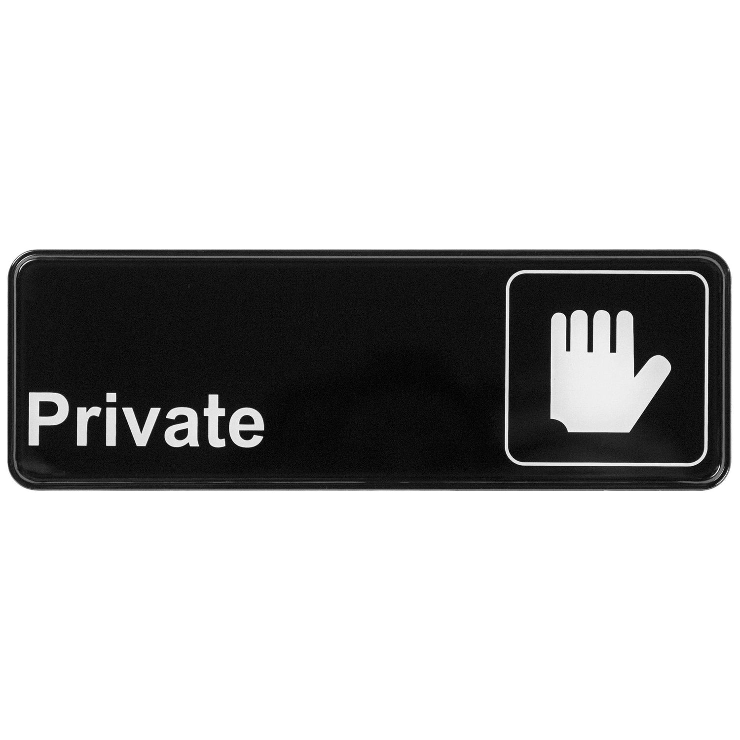 Winco SGN-304 - Information Signs, 9"W x 3"H - SGN-304 - Private