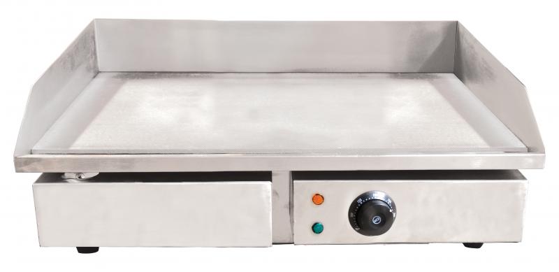 Omcan 22" Stainless Steel Griddle with Smooth Surface