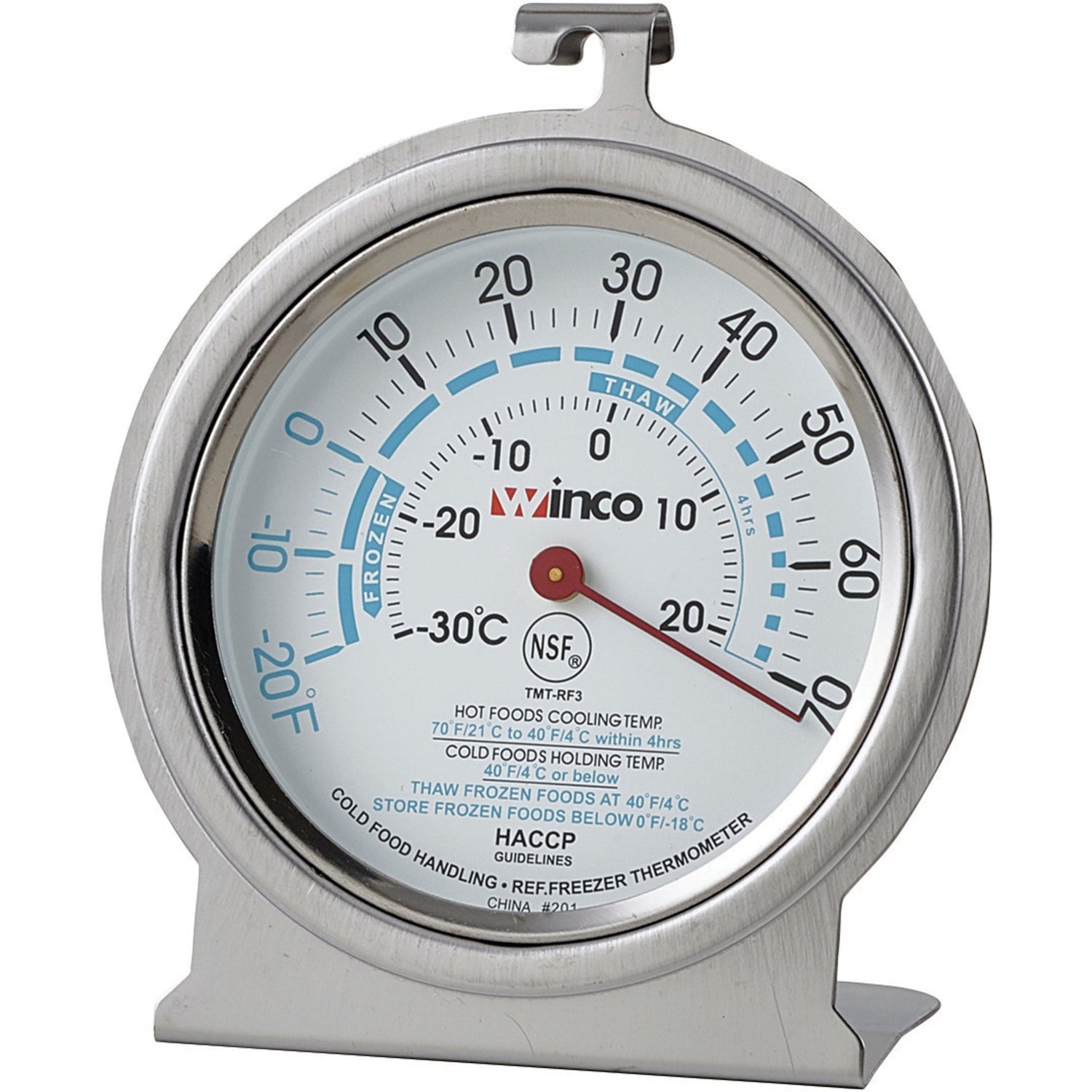 Winco TMT-RF3 - Refrigerator/Freezer Thermometer - 3"
