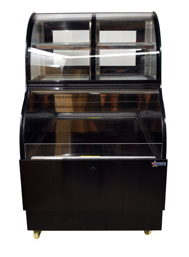 Omcan 36" Dual Service Open Refrigerated Floor Display Case