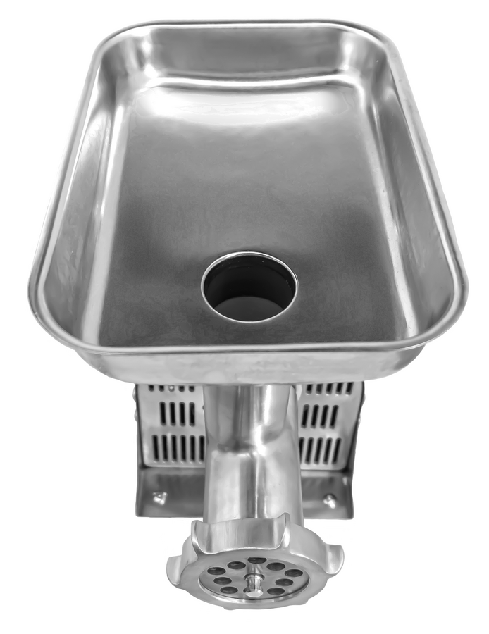 Omcan #8 Economic Light-Duty Stainless Steel Meat Grinder with 0.4 HP