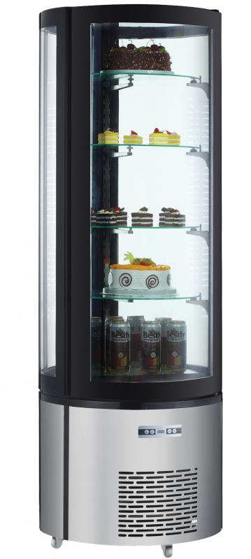 Omcan 27″ Circular Floor Refrigerated Showcase with 14.1 cu.ft./400 L Capacity