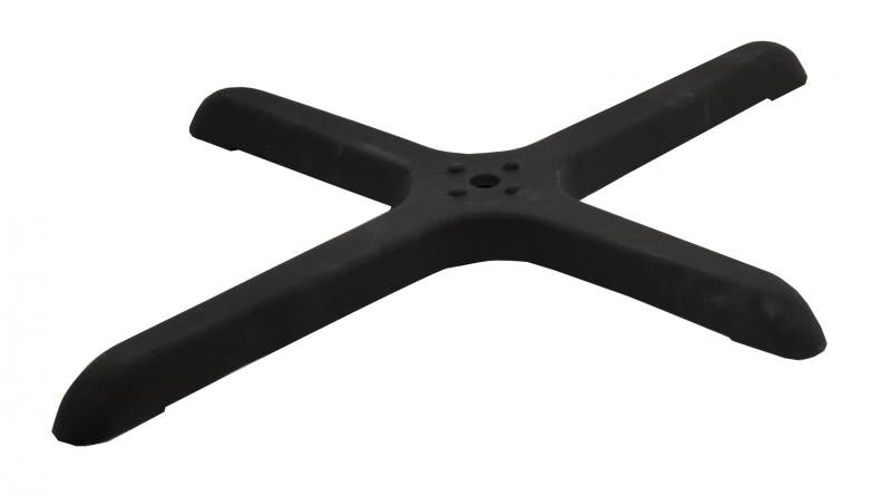 Omcan 24″ x 30″ Cross-Shaped Black Restaurant Table Base compatible for 43206 and 43509 Table Columns
