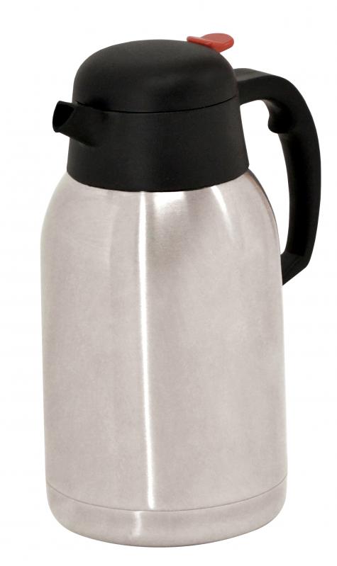 Omcan 68 oz. (2 L) Double-Wall Insulated Stainless Steel Thermal Coffee Carafe