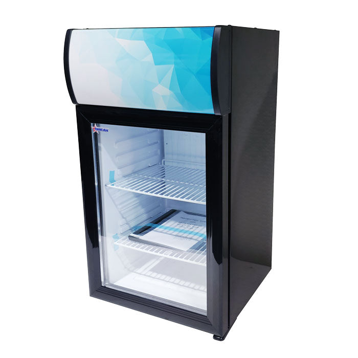 Omcan 16″ Countertop Display Refrigerator with 40 Liter (1.41 cu.ft) Capacity, Black