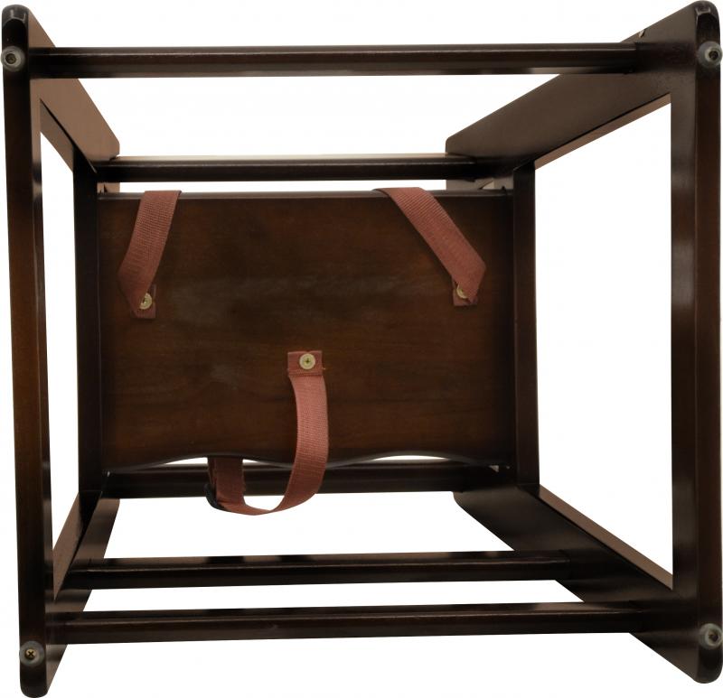 Omcan Commercial Mahogany Wooden High Chair