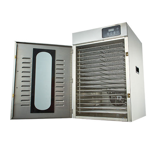 Omcan 16 Trays Stainless Steel Food Dehydrator with Digital Control