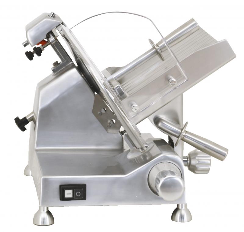 Omcan 12″ Belt-Driven Meat Slicer with Blade Locker (Quebec Safety Standards) – 0.33 HP, 110 V