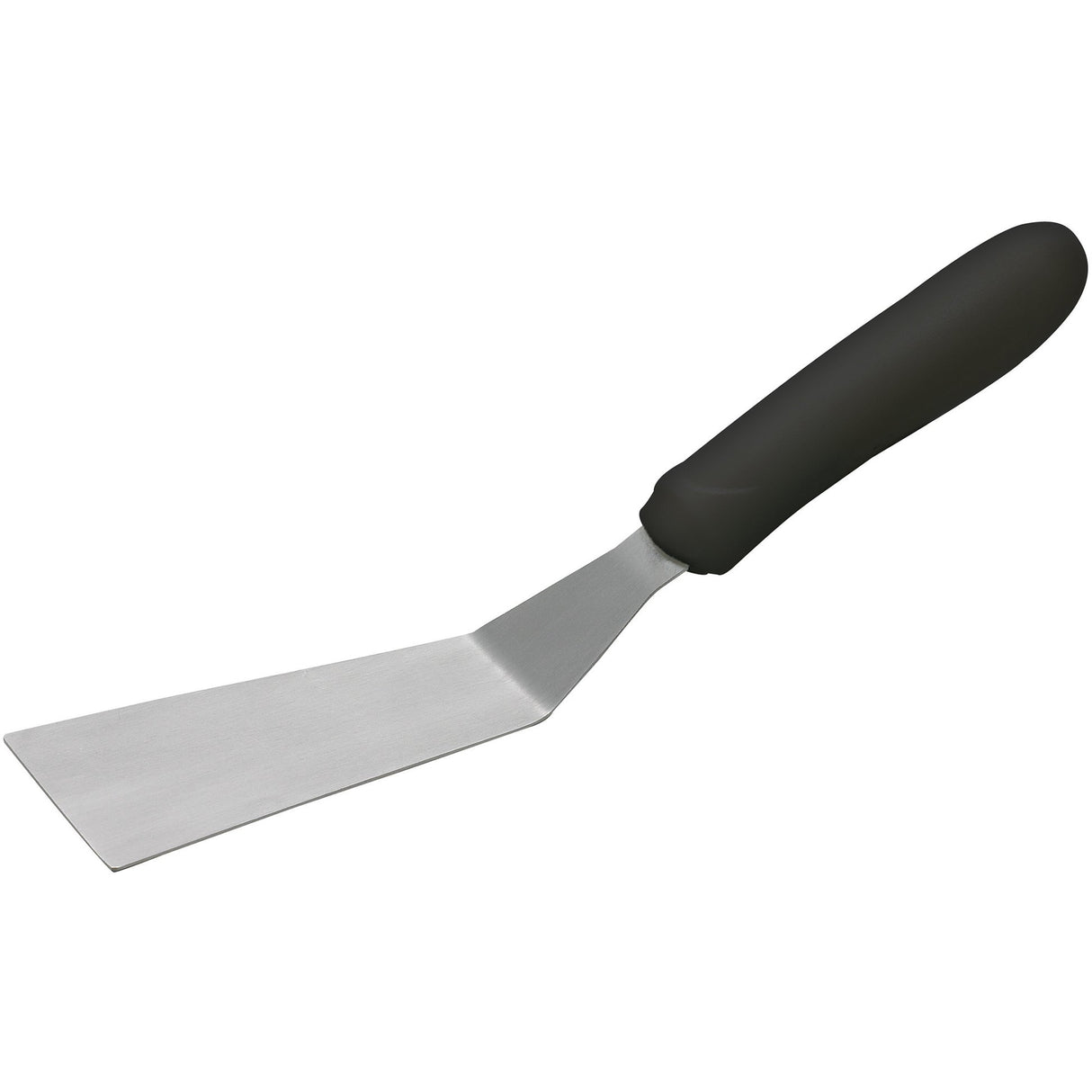 Winco TKP-50 - Grill Spatula with Offset, Black Polypropylene Handle, 4-1/4" x 2-3/16" Blade