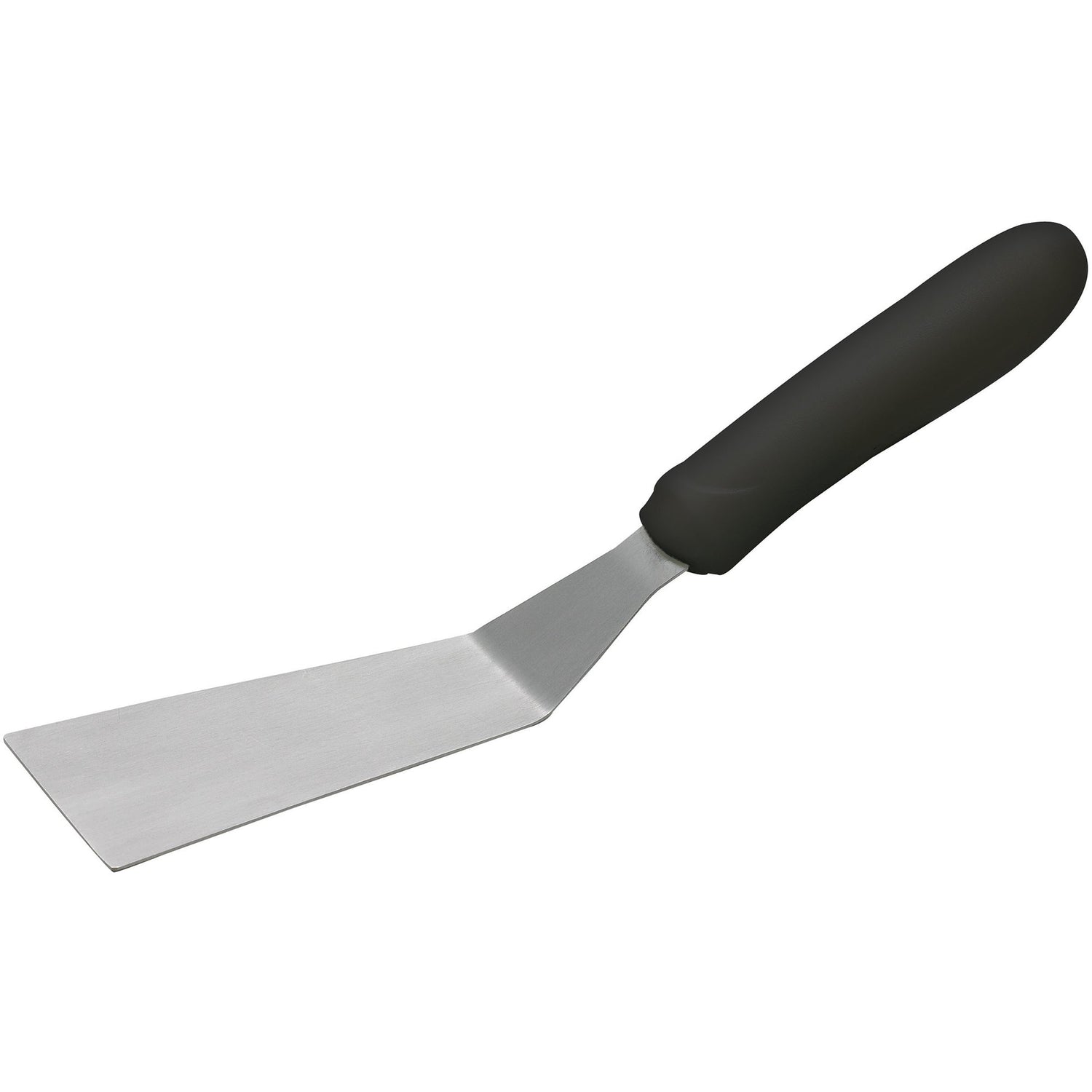 Winco TKP-50 - Grill Spatula with Offset, Black Polypropylene Handle, 4-1/4" x 2-3/16" Blade