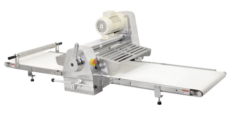 Omcan Stainless Steel Table Top Dough Sheeter with 88-inch Conveyor Length – 0.75 HP (550 W), 220 V, 1 Phase