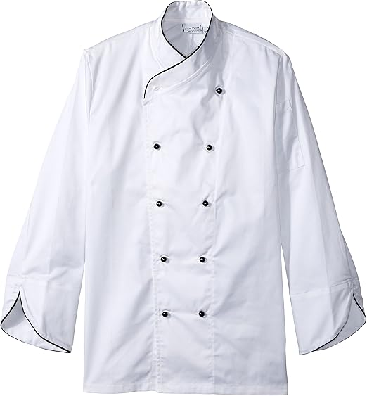 Chef Works Men's Champagne Executive Chef Coat Large Size - COBT-WHT-L