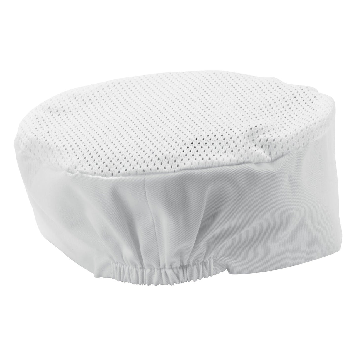 Winco CHPB-3WX - Ventilated Pillbox Hats - White, Large
