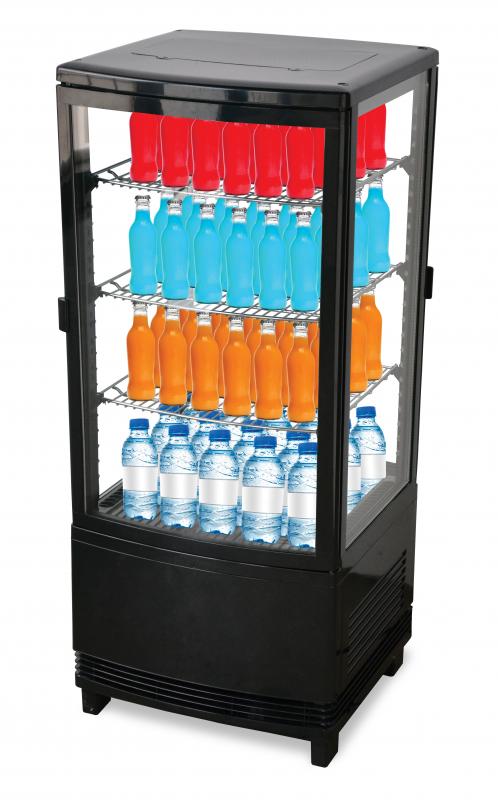 Omcan 17″ Countertop Pass-Through Refrigerated Display Case with 78 L (2.8 cu.ft.) Capacity – Front and Back Glass Door