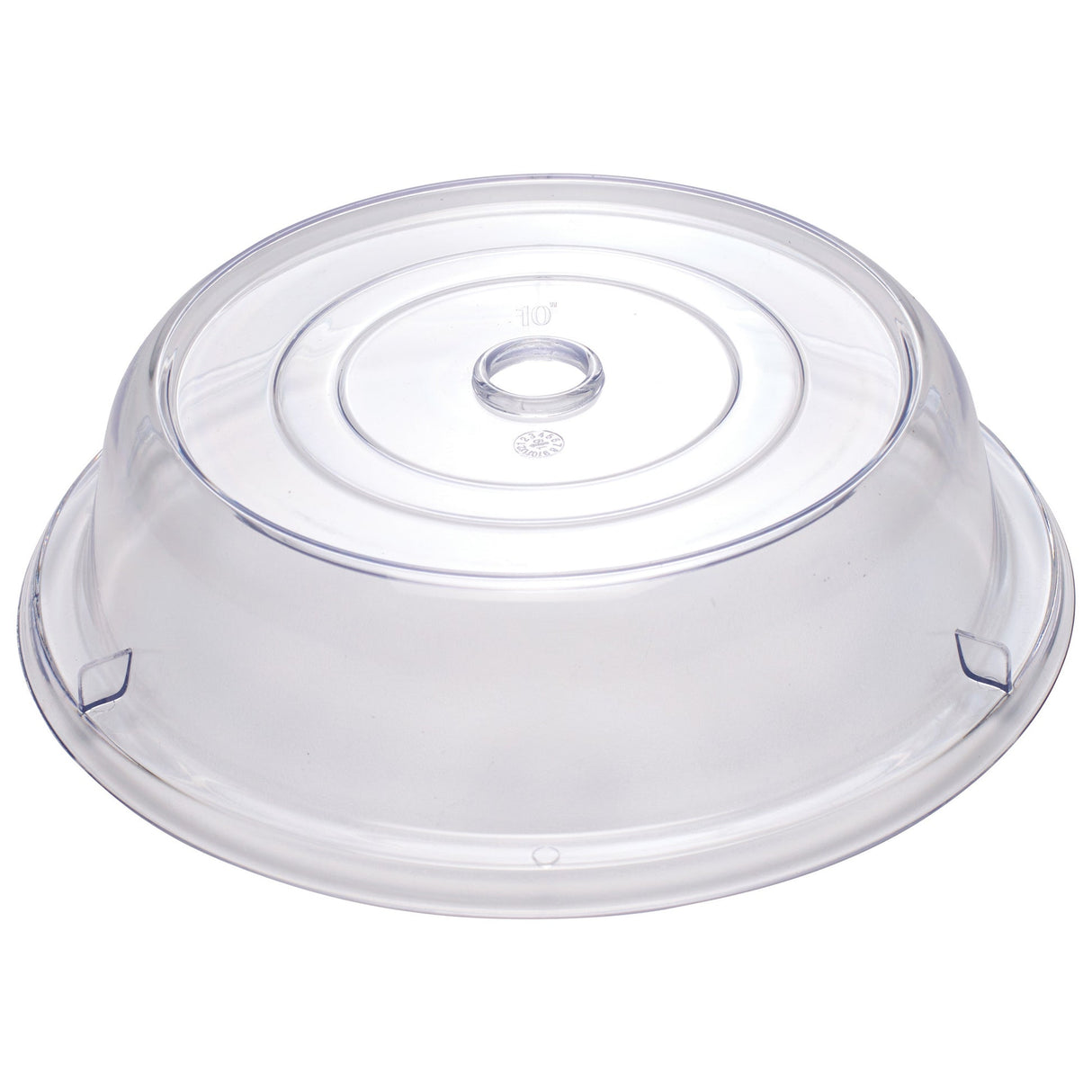 Winco PPCR-10 - Clear Polycarbonate Plate Cover - 10" Dia