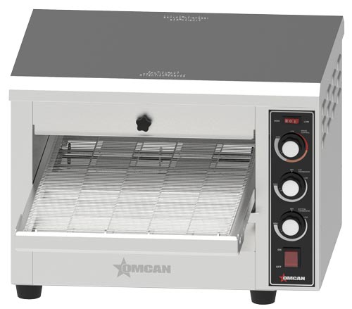 Omcan Countertop Conveyor Toaster with 14″ Belt – 240 V, 1 Phase, 3600 W