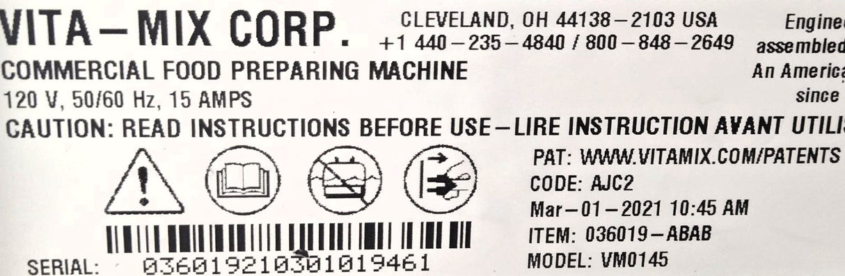 Vitamix VM0145 Blender