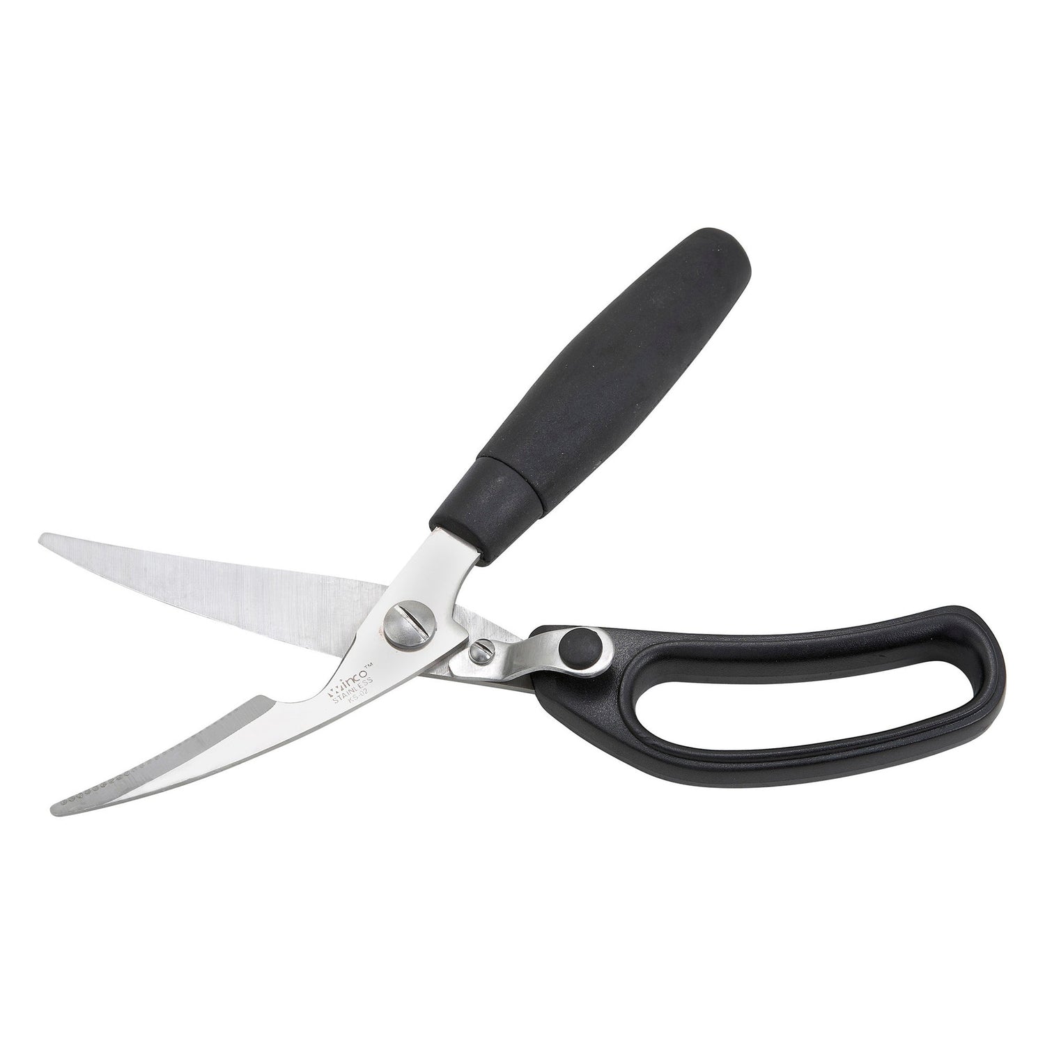Winco KS-02 - Poultry Shears, Soft Polypropylene Handle, Stainless Steel