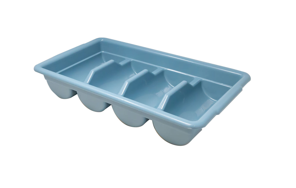 Omcan Four Compartment Gray Cutlery Holder