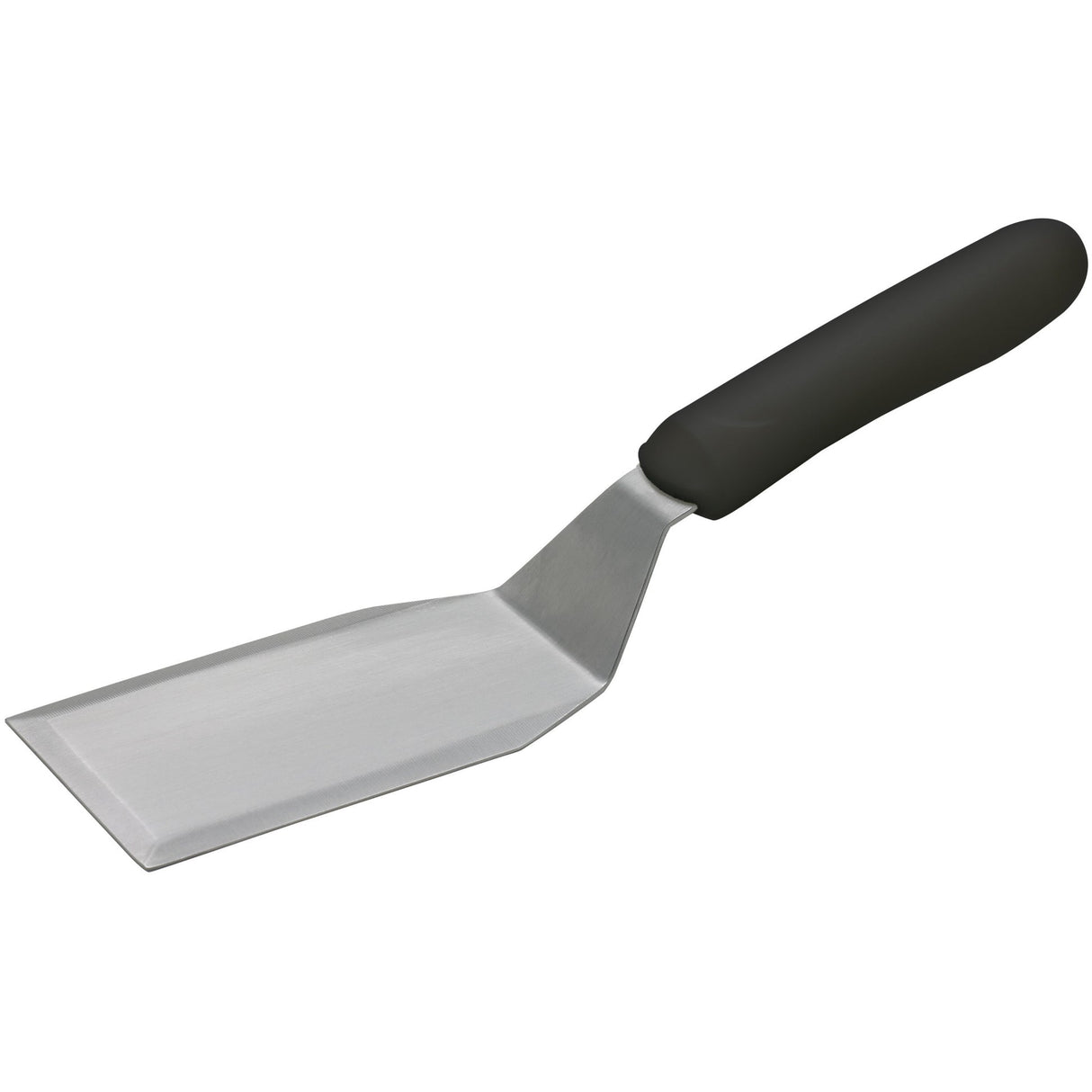 Winco TKP-61 - Hamburger Turner with Offset, Black Polypropylene Handle, 5-1/8" x 2-7/8" Blade