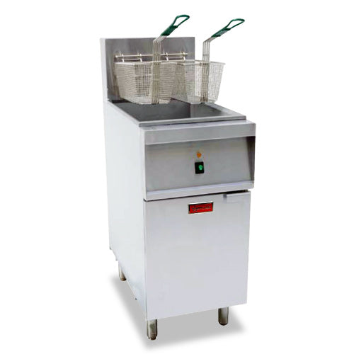 Omcan 47331 - 40 lb Electric Floor Fryer - 208 V, 3 Phase, 12 KW