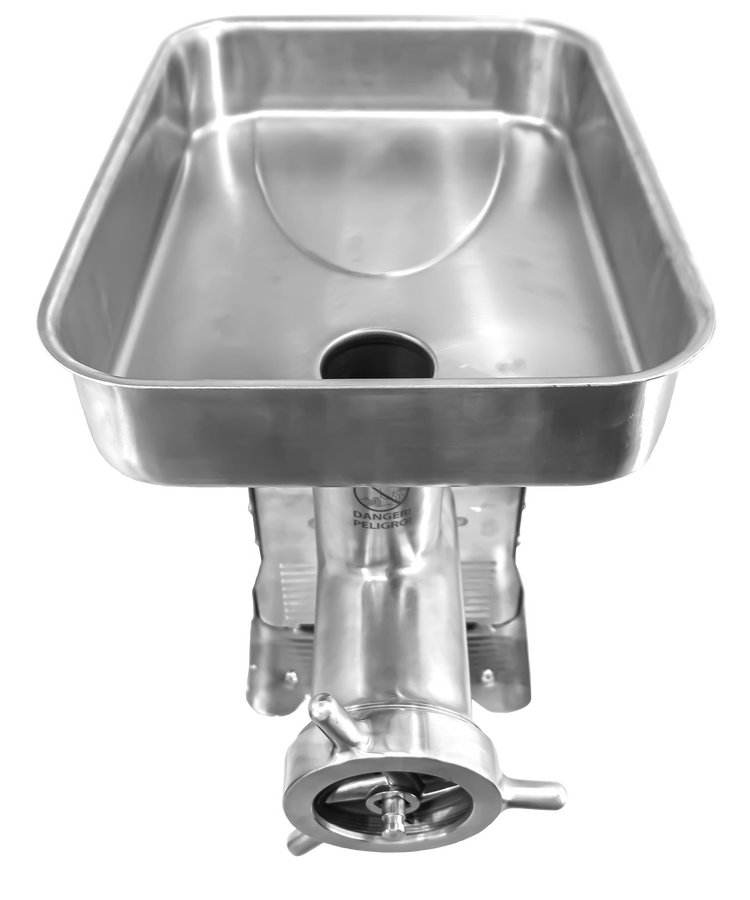 Omcan #32 Commercial Medium-Duty Stainless Steel Meat Grinder with 1.5 HP