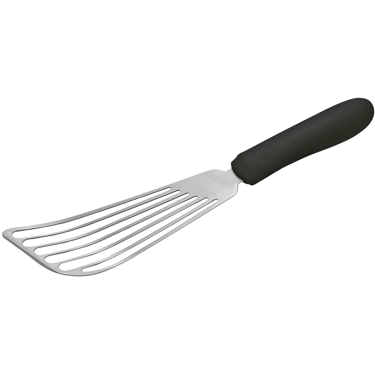 Winco TKP-60 - Fish Spatula, Black Polypropylene Handle, 6-3/4" x 3-1/4" Blade