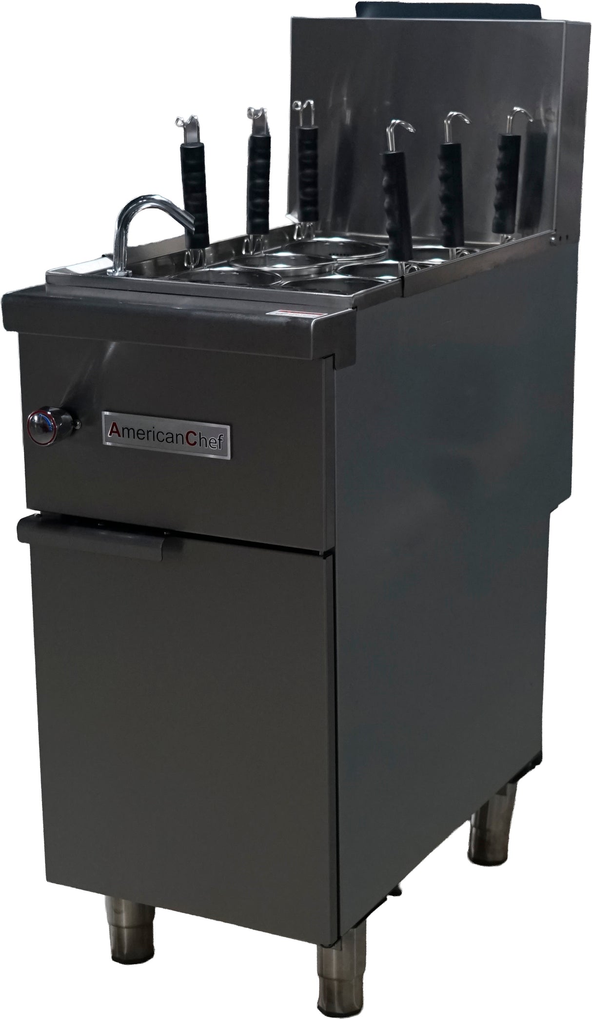 American Chef ACPC-N - Gas Open Tank Pasta cooker 50Lb SS304, natural gas