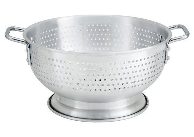 Winco Colander With Base & Handle, Aluminum - VRS Restaurant Equipment & Supply Store