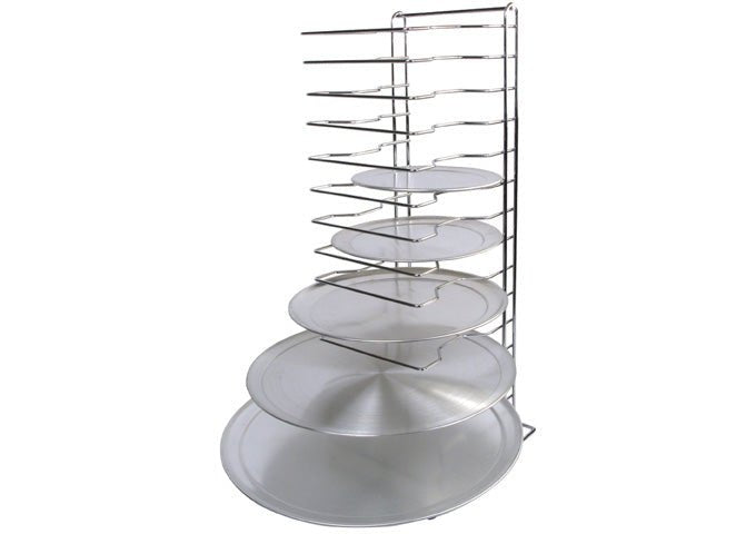 Winco APZT-1015 Pizza Rack, 15 Slots, Aluminum