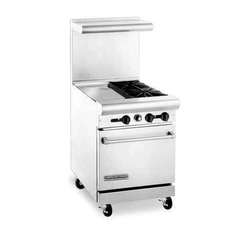American Range AR12G-2B 24″ Propane Gas Range With 12″ Griddle - VRS Restaurant Equipment & Supply Store