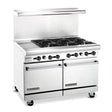 American Range AR12G-6B 48″ Natural Gas Range With 12″ Griddle - VRS Restaurant Equipment & Supply Store