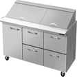 Blue Air BLMT72-D4RM-HC Mega Top Sandwich Prep Drawer - VRS Restaurant Equipment & Supply Store