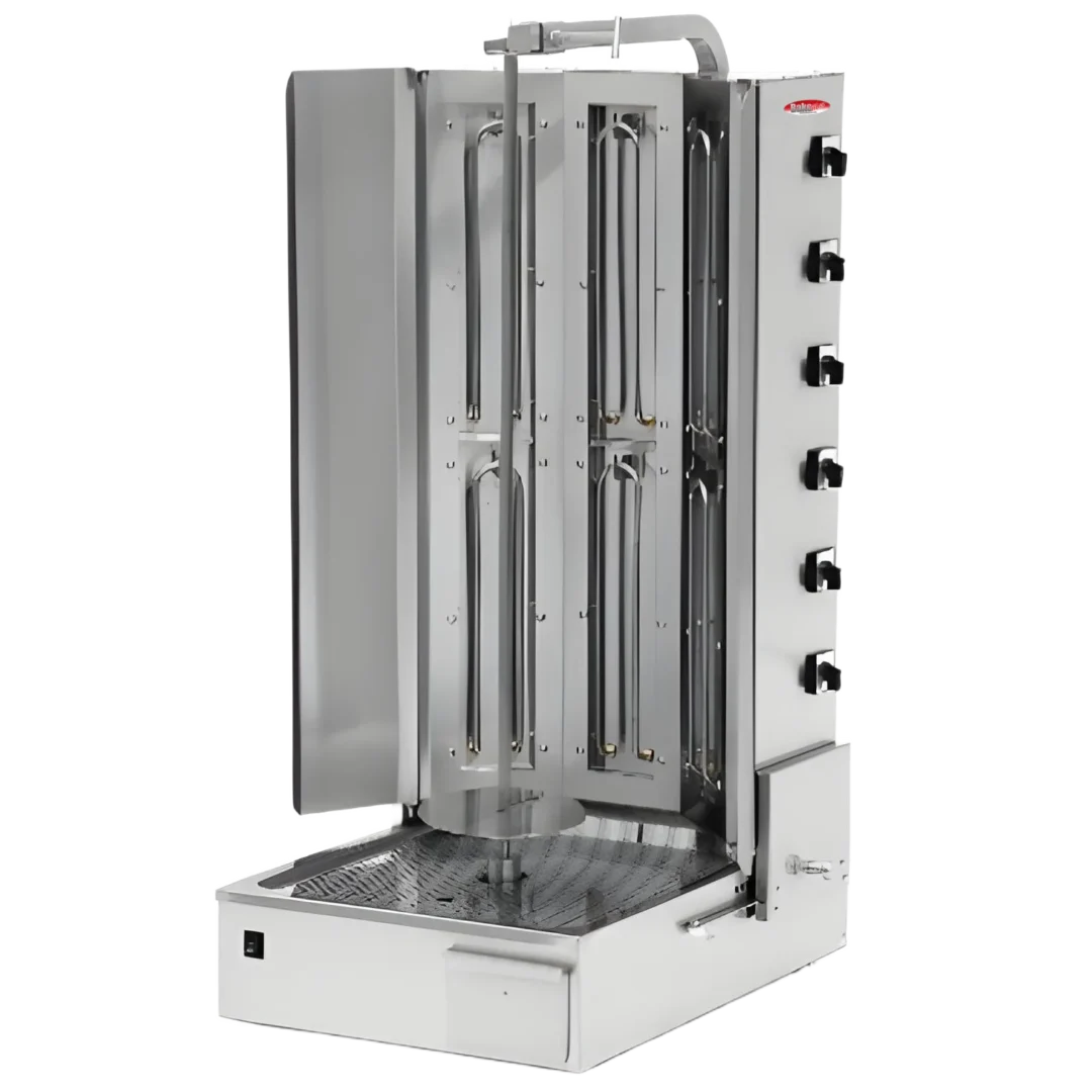 BakeMax BMDN1713R Heavy Duty Commercial Electric 6-Burner Shawarma Machine
