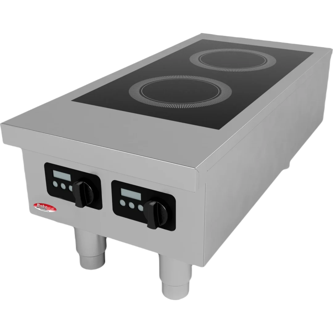 BakeMax BMPLS7IND010 Countertop 2 Burner Induction Cooker