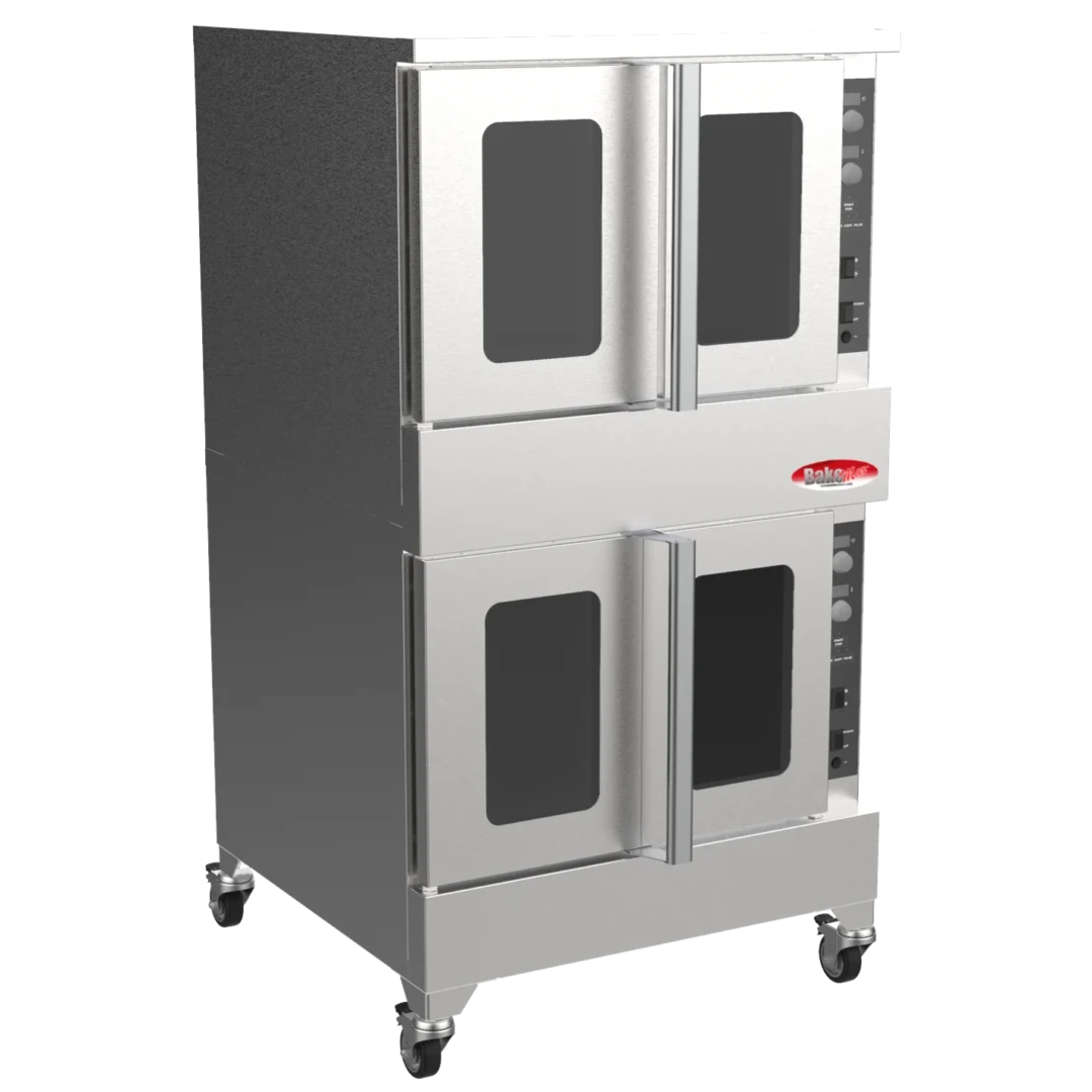BakeMax America BADCO5E Commercial Floor Model Double Stacked Electric Convection Oven