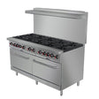 BakeMax BAS60O 60″ Natural Gas Range With 10 Open Burner - VRS Restaurant Equipment & Supply Store
