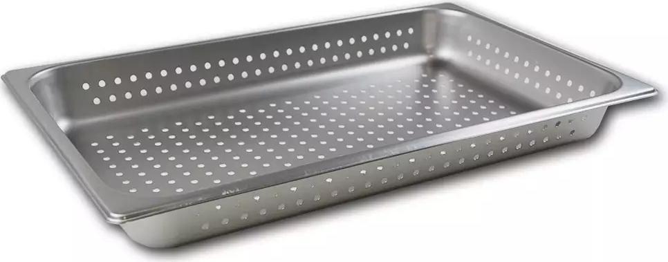 Browne 2" Stainless Steel Perforated Anti-Jam Full Size Steam Pan - 22112