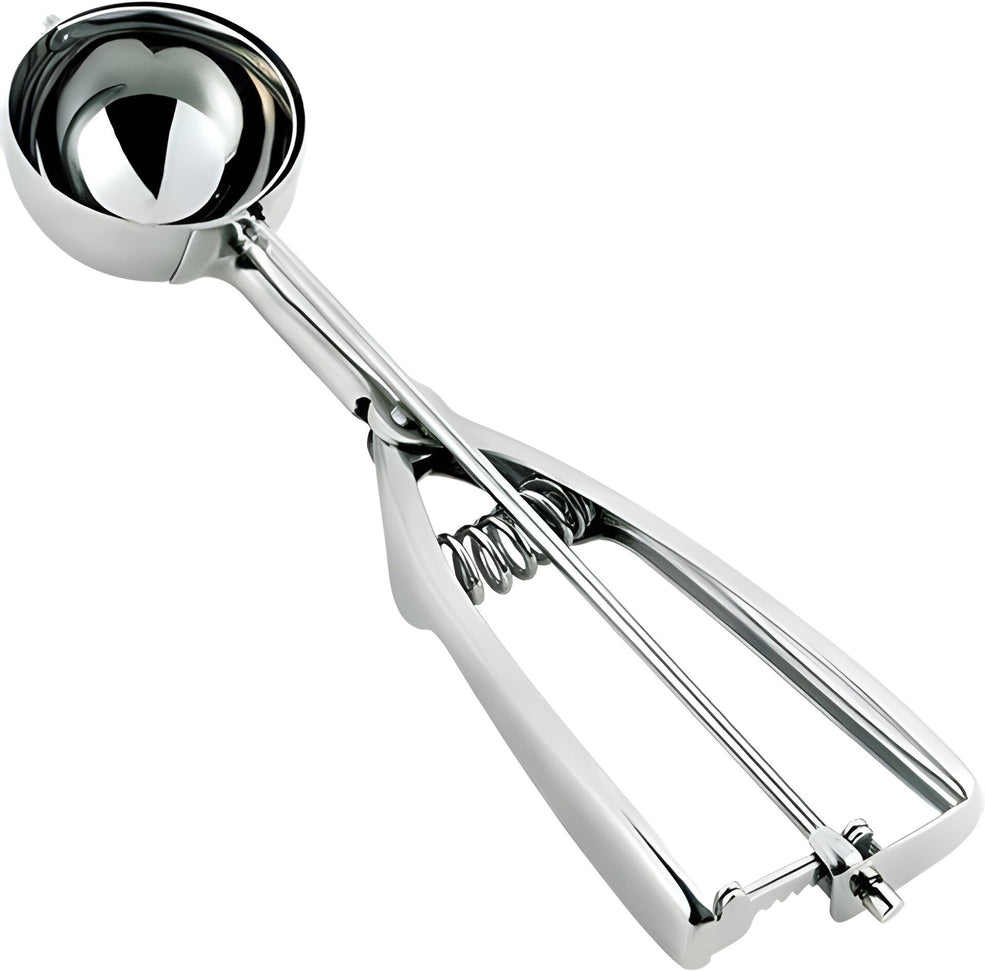 Browne 2.5 Oz Stainless Steel Twin Grip Ice Cream Scoop - 573420
